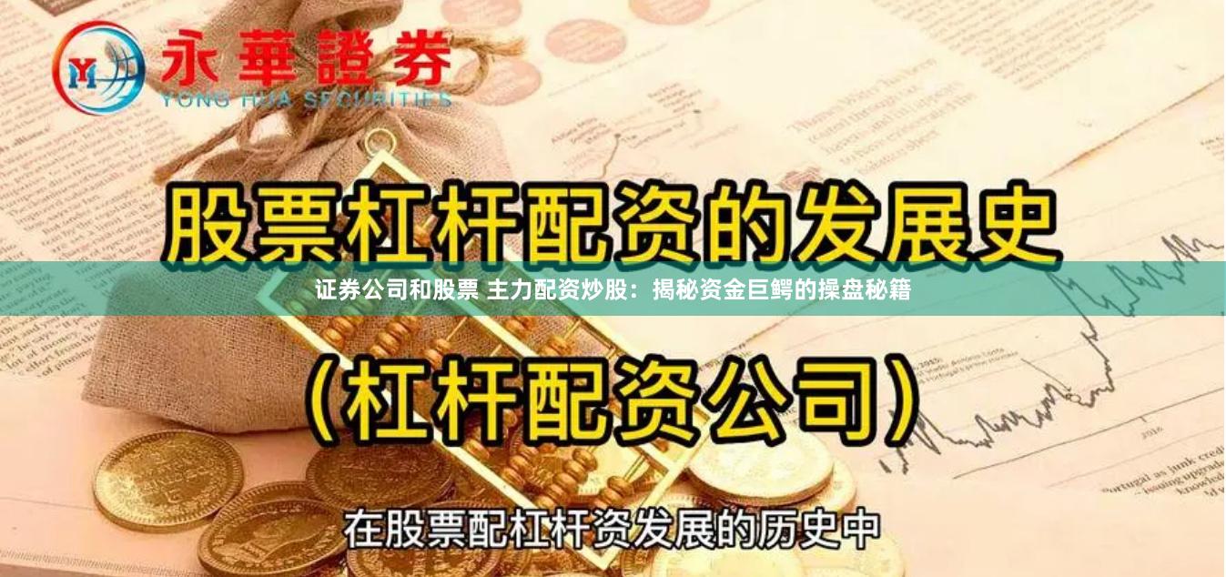 证券公司和股票 主力配资炒股：揭秘资金巨鳄的操盘秘籍